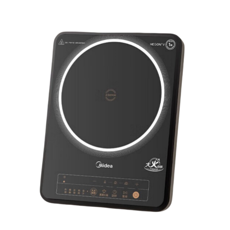 美的 (Midea) MC-22RC03 电磁炉 电磁炉炒菜火锅多功能一体2200W大功率 节能智能炫彩高强面板