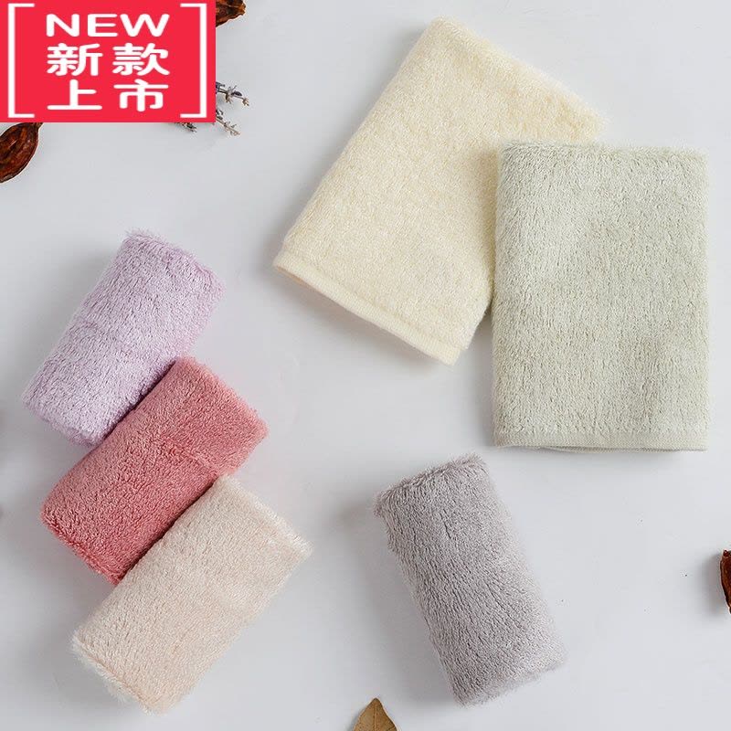 可莉允5条中国结全竹 A类 婴幼儿洗脸小毛巾竹浆竹纤维小方巾儿童草木染图片