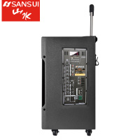 山水(SANSUI) SG3-15 户外音响广场舞音箱移动拉杆乐队演艺专业大功率舞台带无线蓝牙话筒木质三分频15英寸