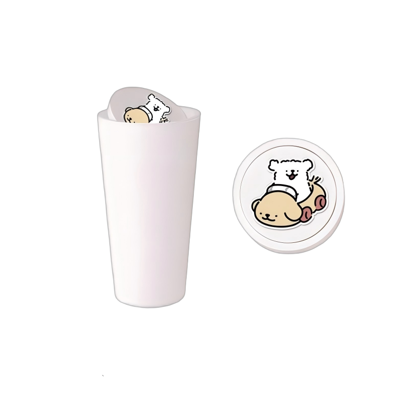 chanyoung 汽车垃圾桶水杯槽创意可爱卡通车载置物桶收纳垃圾 个高清大图