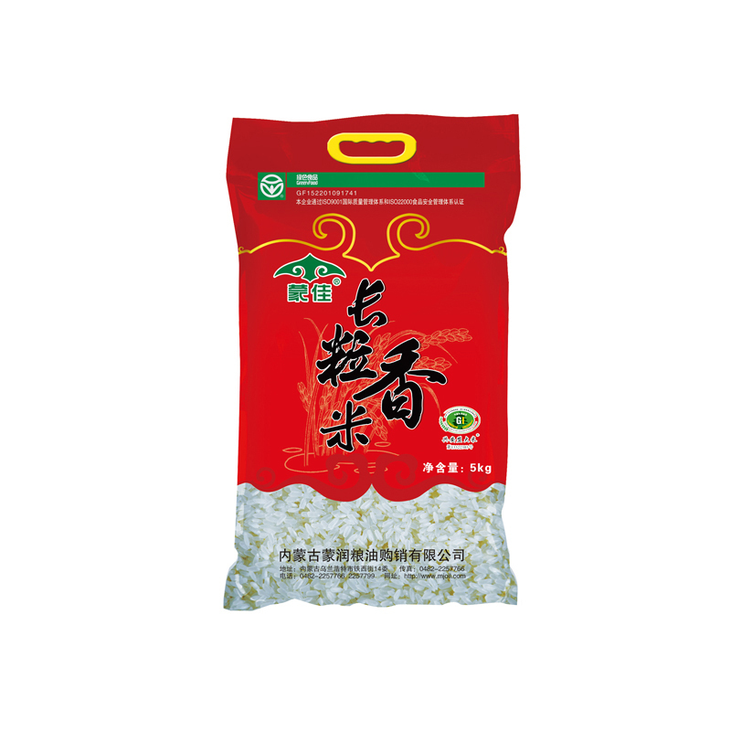 蒙佳草原长粒香手提大米 5KG