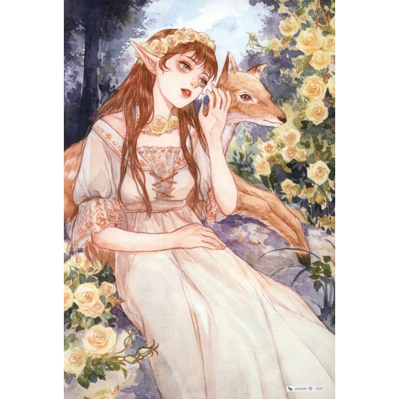 [正版图书]花嫁:婚纱主题插画集//青春漫画绘本书籍甜甜少女心花与萌娘古风美人绘思美人醉花颜呀呀绘只为斑斓