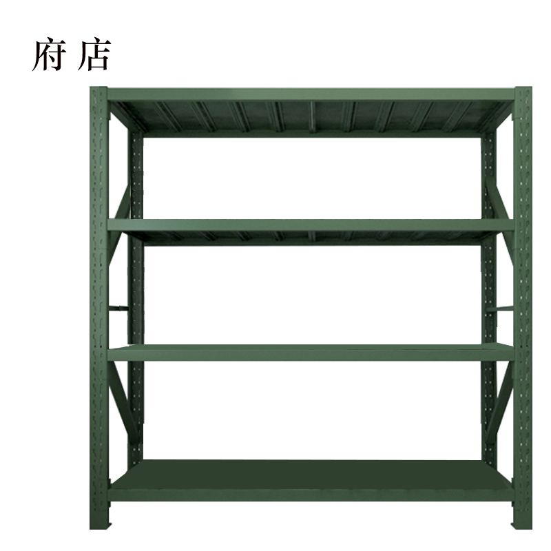 府店农具摆放架器材存放架军绿色拆装盾牌货架2米存放架2000*600*2000高清大图