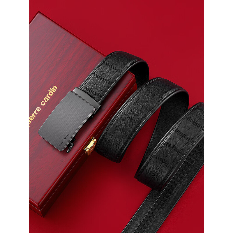皮尔卡丹(pierre cardin)新款休闲男式自动扣皮带 W43812081-7A