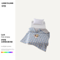 伊伊爱 全棉格纹夏凉被 格子