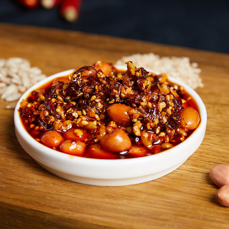 赛卡伊山东菏泽特产芝麻花生辣椒酱拌饭酱微辣特辣魔鬼下饭手工香酥