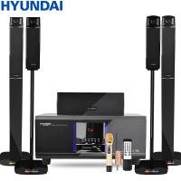 现代HYUNDAI 家庭影院音响组合 KTV套装模拟5.1音响设备客厅电视卡拉OK音响 H5家庭影院+万利达VT06U段