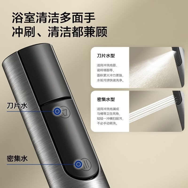 九牧(JOMOO)马桶喷枪套装浴室增压冲洗喷头一进一出喷枪角阀74115-780/HCS-1高清大图