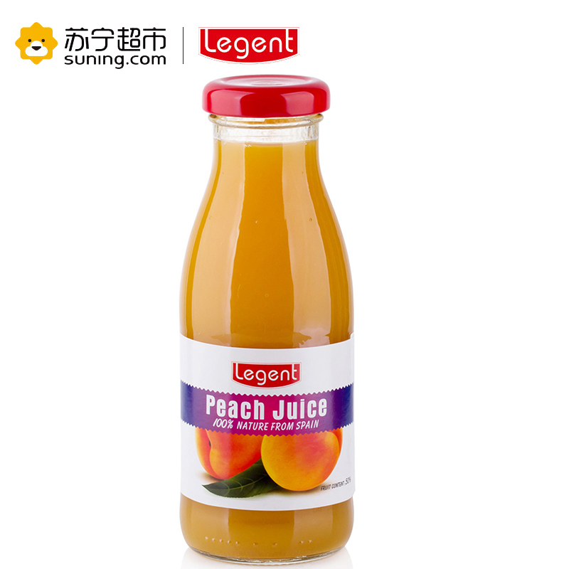 自营 良珍(Legent )西班牙进口黄桃汁饮料 果汁饮料 黄桃味饮品 250ml*6/整箱装