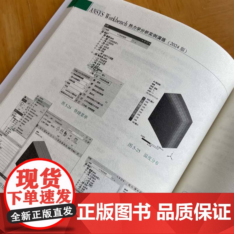 预售 ANSYS WORKBENCH热力学分析实例演练(2024版) 何嘉扬 等 著 机械工业出版社 自然科学 计算机辅高清大图