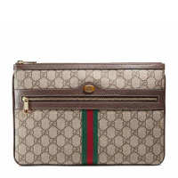 [优享]GUCCI 古驰 女士卡其色高级人造帆布手拿包 517551-96IWS-8745