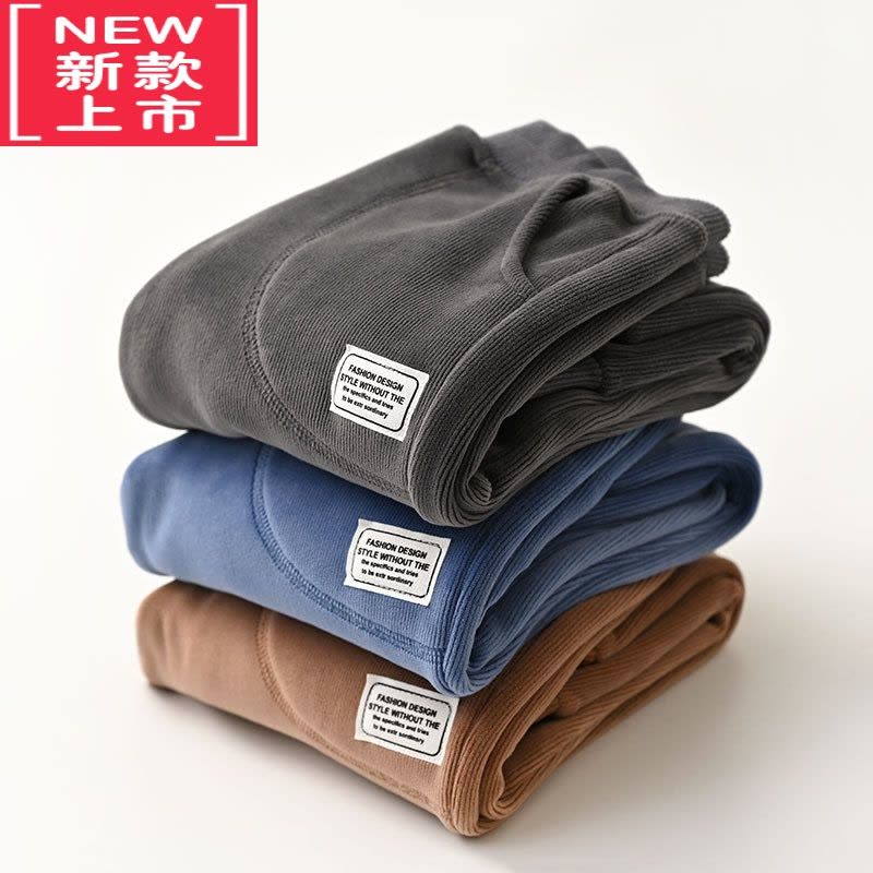 可莉允儿童加绒裤 男童女童外穿一体绒裤 秋冬季保暖裤 中小童 山东网店图片