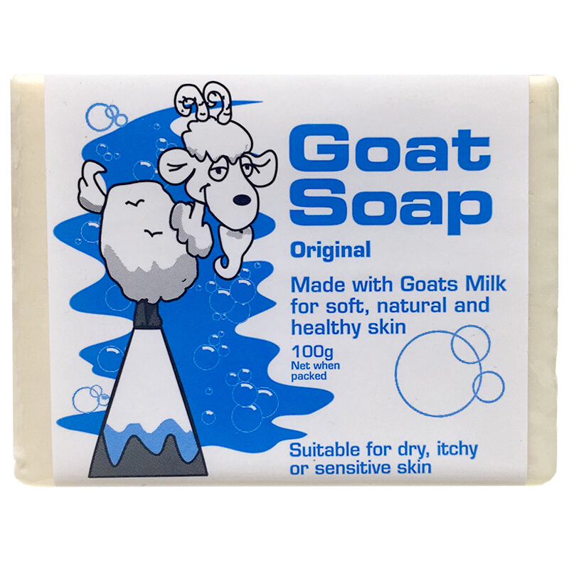 澳洲Goat Soap手工山羊奶皂 原味 100g 1块装 Goatsoap羊奶滋润保湿手工皂洁面皂香皂肥皂澳大利亚进口