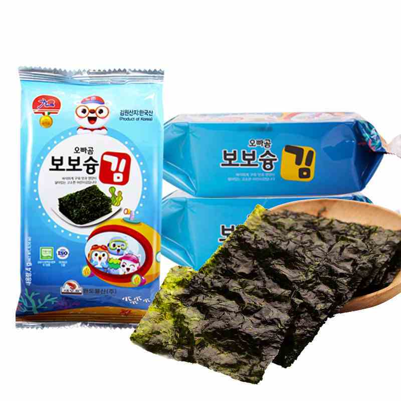 九日牌欧巴熊盒装海苔4g*3盒