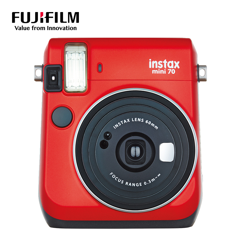 富士(FUJIFILM)INSTAX 拍立得 相机 一次成像相机 mini70 相机 烈焰红 精美套餐三(含30张胶片)