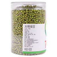 七河源 大明绿豆450g 国产食品 粮油 杂粮 绿豆 无添加 可发豆芽 打豆浆 五谷 粗粮 桶装 大米伴侣