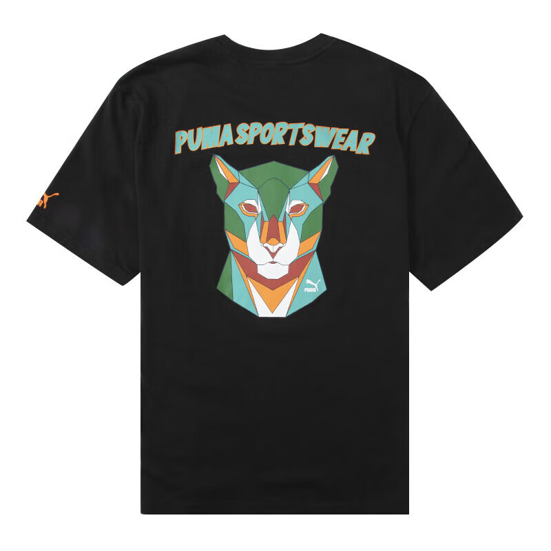 彪马(Puma)t恤男 23夏季新款运动装 宽松舒适时尚个性休闲装圆领半袖短袖t恤 537183-01