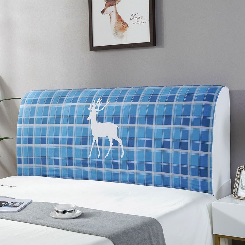 家柏饰(CORATED)床头套罩 床头罩防尘全包软包床头床靠背罩保护套北欧风格简约 鹿-04 60*180CM