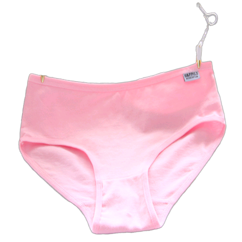 紫舒花瓣全棉纯色简约糖果色女士内裤l粉色视频