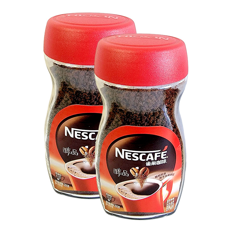 NESCAFE雀巢咖啡醇品速溶咖啡瓶装200g馥郁醇香源于双豆分离烘焙高清大图