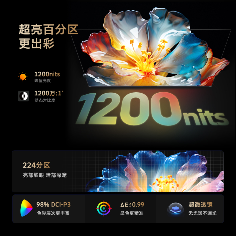 创维电视90A5D 90英寸 224分区 4+128G内存 1200nits峰值亮度 哈曼调音 高刷护眼声控全面屏