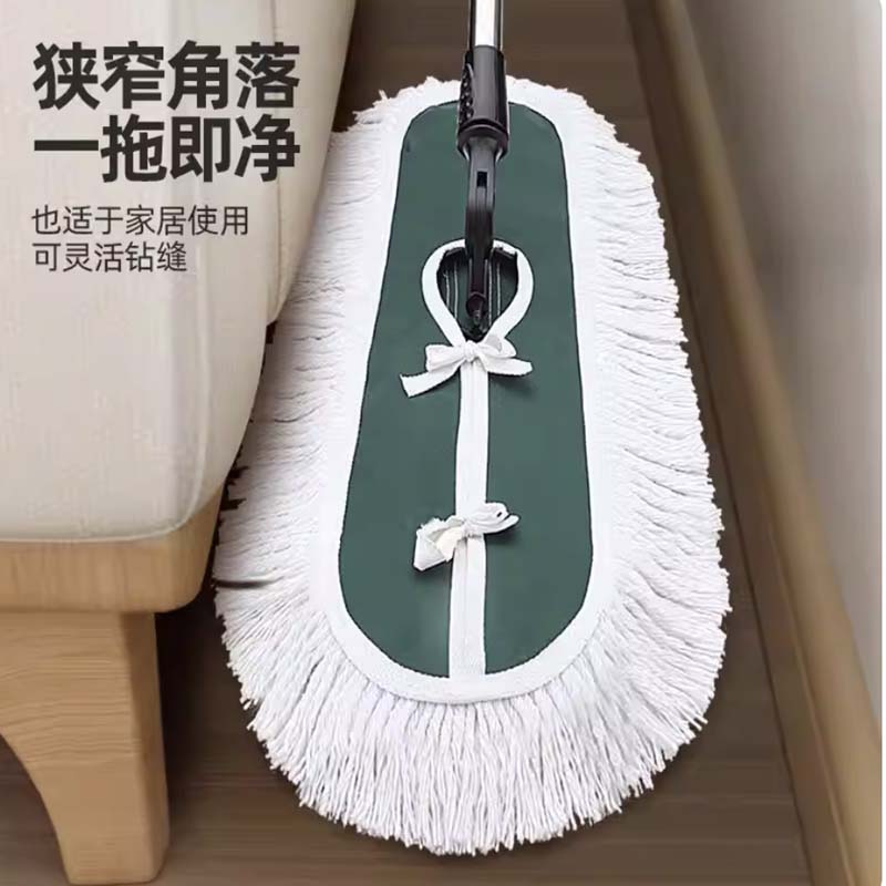 太太乐平板拖把大号 工厂公司-90cm排拖不锈钢杆[共3块棉纱拖布]高清大图