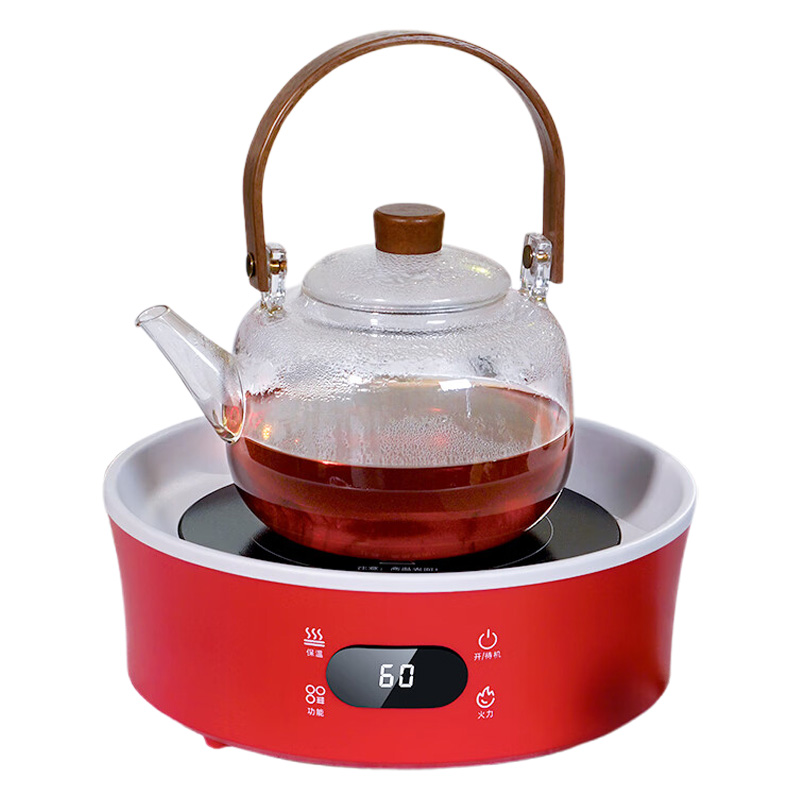 生活元素电陶炉一炉双配智能触控微晶面板防刮耐磨红色SK20