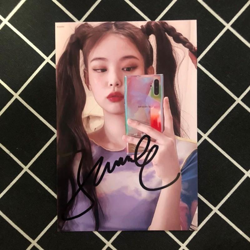 款式8 金智妮亲笔签名照金智妮签名照送女朋友送同学金智妮周边毕业