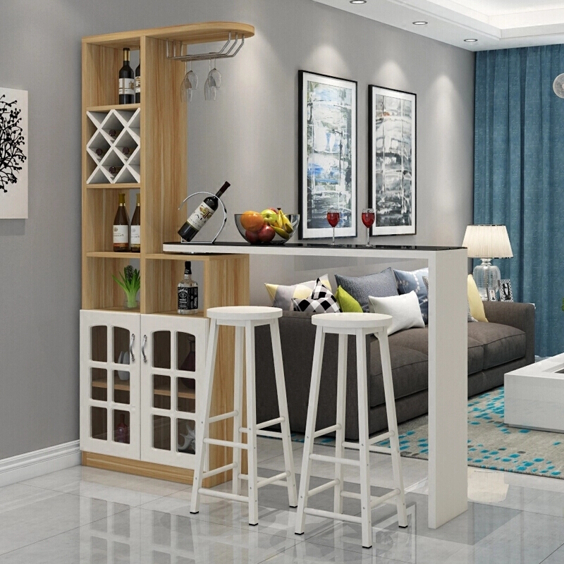 客厅吧台桌家用隔断柜酒柜现代简约玄关柜厅柜屏风欧式钢化玻璃可旋转