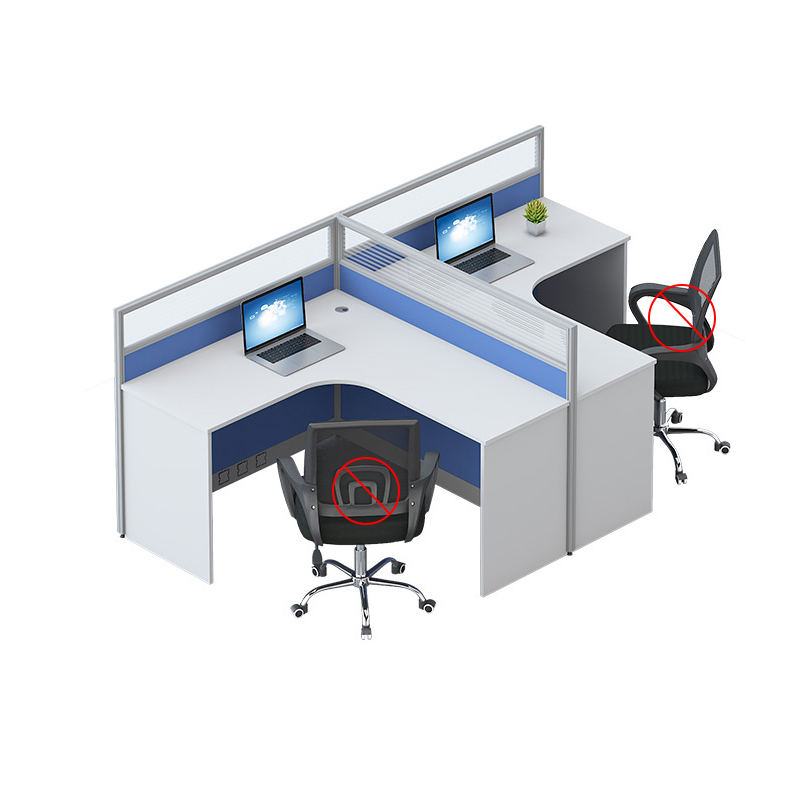 翼澜 职员桌双人 张高清大图