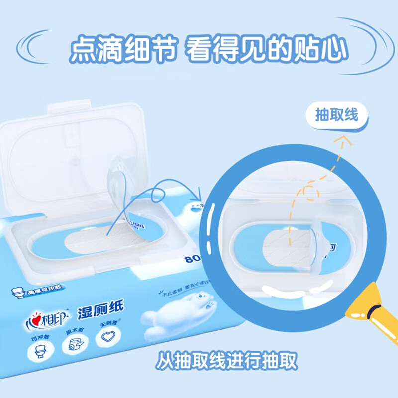 心相印 XCY080+P2 湿厕纸系列高清大图