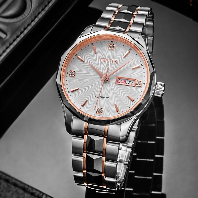 正品飞亚达自动机械男表休闲商务透底防水时尚男士腕表tga802016