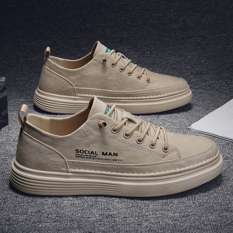 枫述秋季男鞋2021新款男士休闲皮鞋百搭板鞋冬季潮流潮鞋