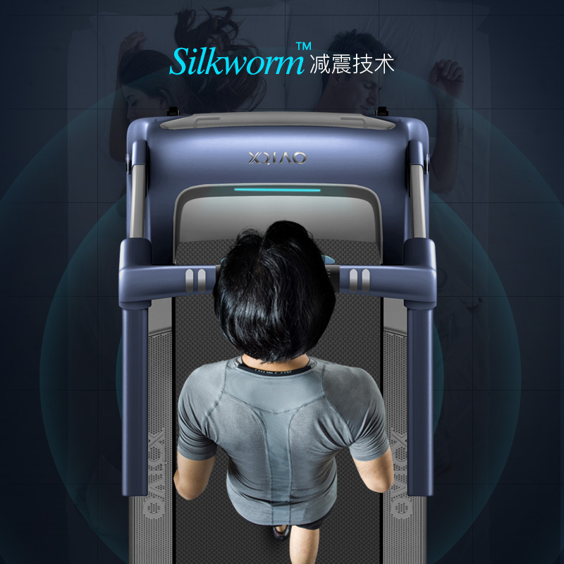 小乔新品XIAOQIAO-2018C智能 跑步机 家用款超静音减震小型室内平板折叠健身14KM/小时 43CM跑宽
