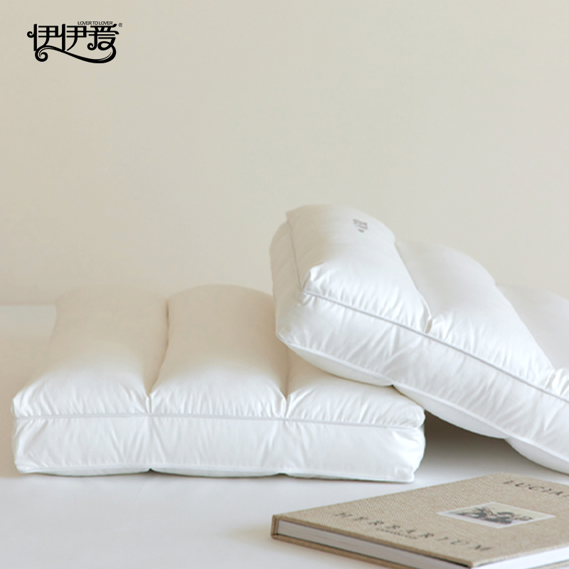 伊伊爱 YDMS0252652 轻量无胆充绒防螨枕 白色 48*74cm高清大图