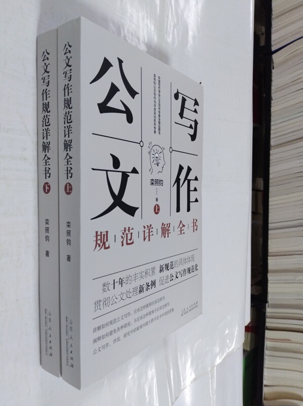 正版 公文写作规范详解全书 上下2册 事业单位公文写作格式与范例大全政府公文材料写作 公文写作模板与处理写作技巧书籍高清大图