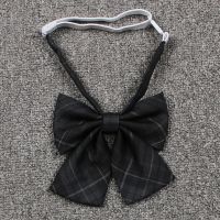 [碳灰格小物]成品布日系JK制服领结衬衫领带校服裙领花蝴蝶结 中牌碳灰 平角领花