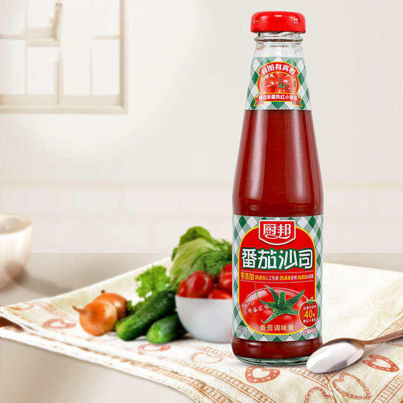 厨邦番茄沙司320g 酸甜可口 营养美味 烘焙必备