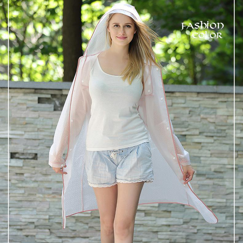 时尚雨衣旅行徒步透明eva雨披成人学生雨衣 XXL