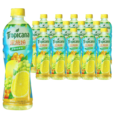 百事可乐 纯果乐果缤纷柠爽萄醉450ml+50ML箱装(15瓶/箱)