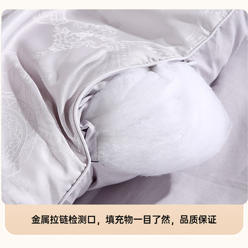 悠梦嘉居 欧式丝韵提花被 静享丝滑宫廷紫韵 200*230cm YB15108高清大图