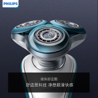 飞利浦(Philips) 电动剃须刀 S7310/12 干湿两用三刀头全身水洗 充电旋转式刮胡刀荷兰进口多功能理容胡须刀