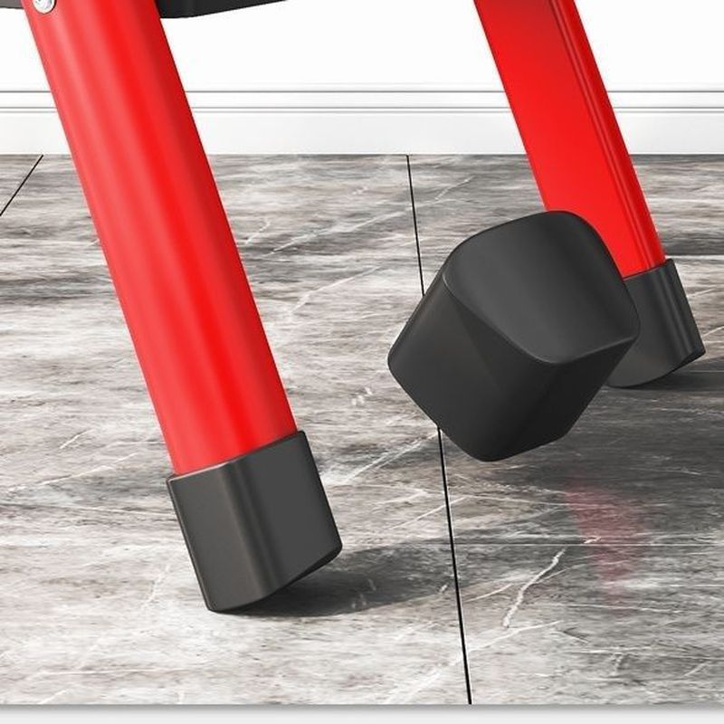 家用折叠梯特厚碳钢人字梯室内伸缩步梯红色6步高清大图