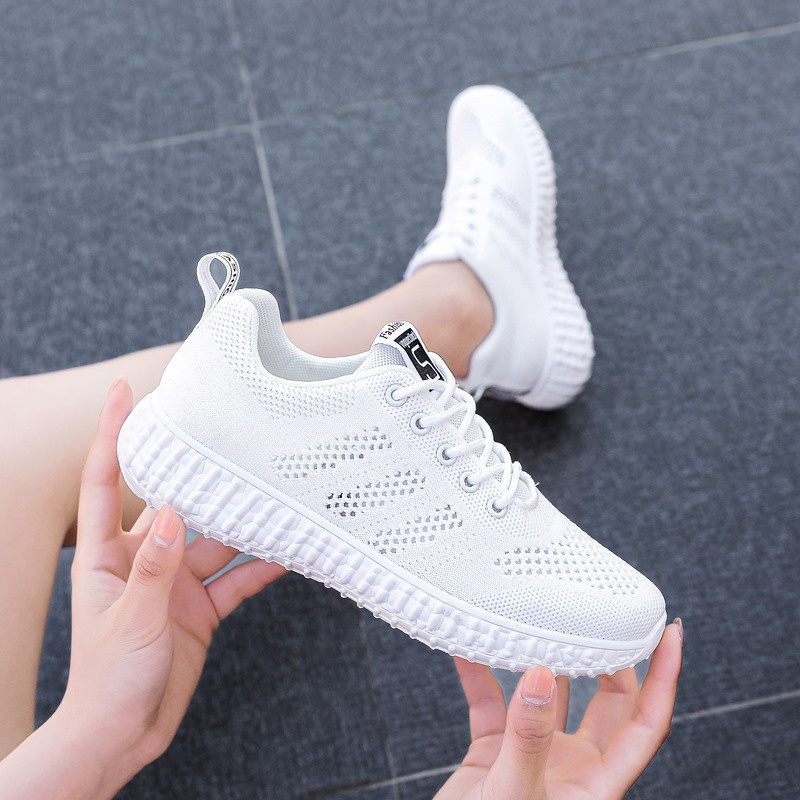 白色35护士鞋女夏不臭脚夏天透气网鞋女士波鞋薄款小白鞋初中生女鞋白