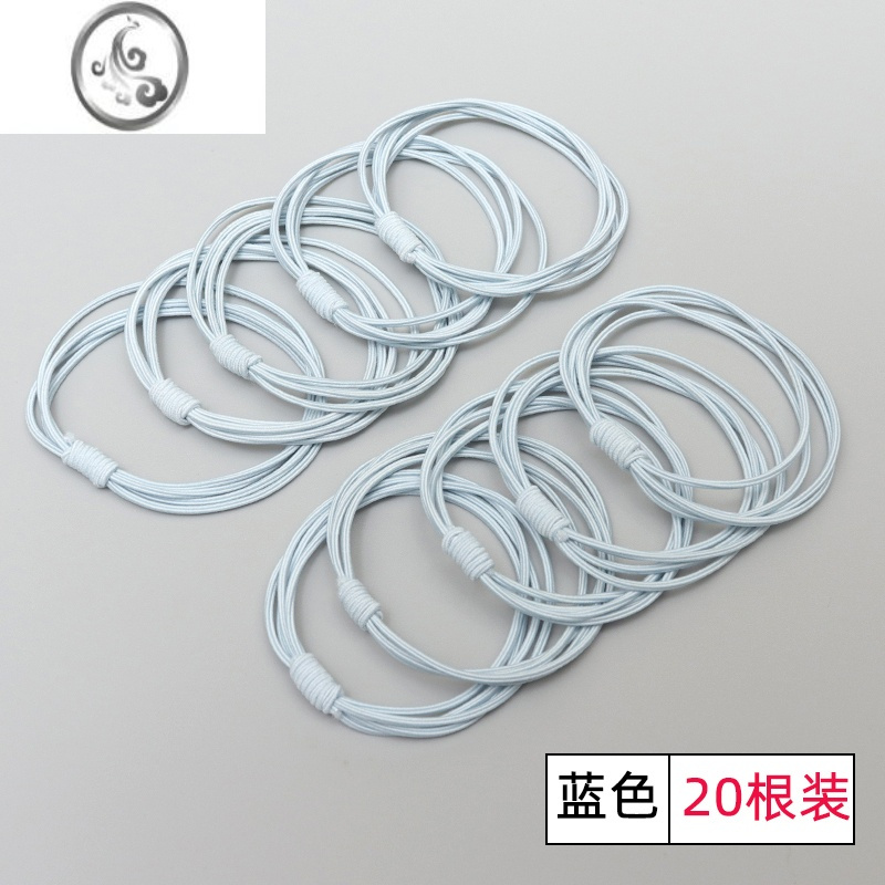 JiMi高弹力耐用橡皮筋女扎头发头绳小皮套女夏季发绳简约气质发圈头饰