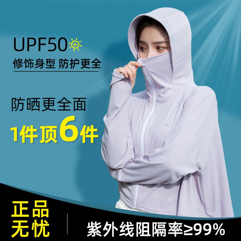 VVC防晒衣女防紫外线户外开车遮阳防晒服2021新款夏季长袖薄外套图片