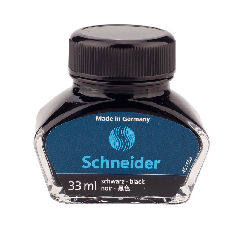 德国施耐德(schneider)钢笔水非碳素墨水墨囊不堵笔钢笔瓶装33ml墨水