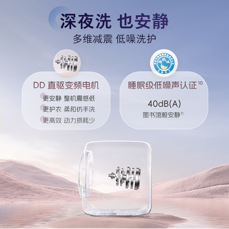 [新品]石头Q1M 桃气粉迷你滚筒洗衣机 1.1kg全自动滚筒母婴儿童内衣内裤洗衣机 儿童母婴适用 直驱电机 高温煮洗高清大图