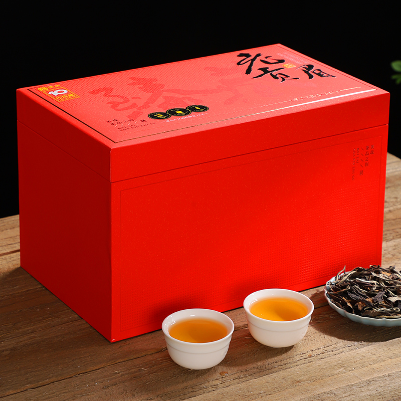 十年珍藏福鼎白茶老贡眉传统日晒枣香老白茶茶叶白牡丹礼盒装500g高清大图