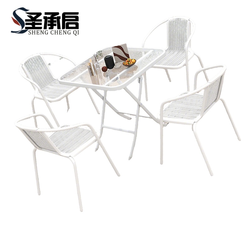 圣承启 桌椅组合 70cm+4椅 套高清大图